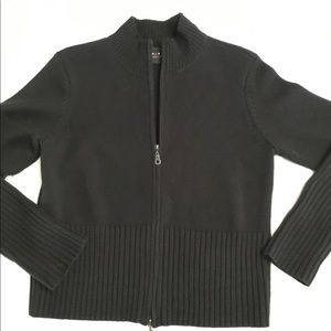 Black zipper front Axcess Ladies Cardian